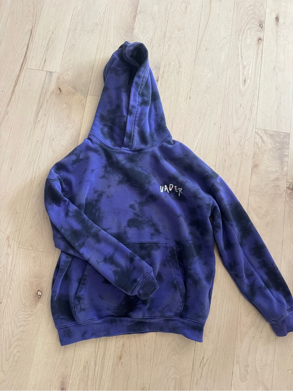 H&M purple tie dye Star Wars darth vader sweatshirt size youth 10-12